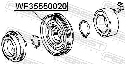 Bearing, compressor shaft WF35550020