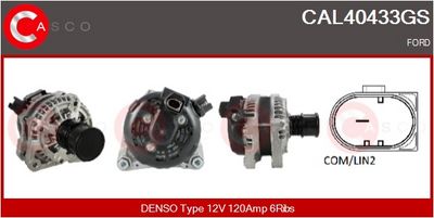 GENERATOR / ALTERNATOR CASCO CAL40433GS
