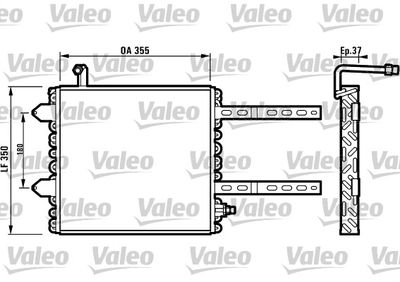 VALEO 816972 Радіатор кондиціонера для VW (Фольксваген_)
