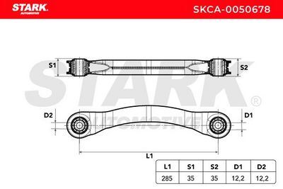 носач, окачване на колелата STARK SKCA-0050678