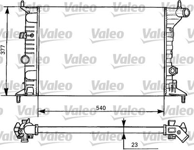 VALEO 731525 Радіатор охолодження двигуна для OPEL (Опель)