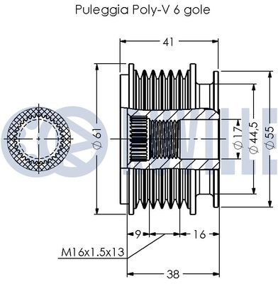 SISTEM ROATA LIBERA GENERATOR RUVILLE 541032 1