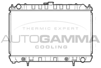 Радиатор, охлаждение двигателя AUTOGAMMA 105572 для NISSAN 200SX