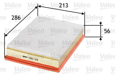 Воздушный фильтр VALEO 585331 для VOLVO V90