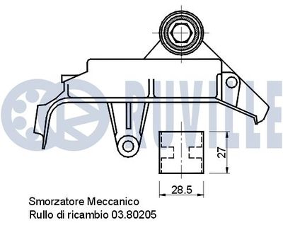 SCHWINGUNGSDäMPFER ZAHNRIEMEN RUVILLE 540896 1