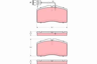 Brake Pad Set, disc brake GDB1523