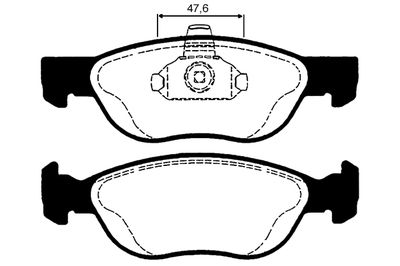 RAICAM RA.0614.1 Тормозные колодки и сигнализаторы  для FIAT PUNTO (188_) 1.9 JTD