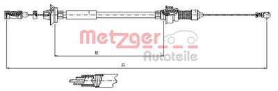 Linka gazu METZGER AUTOTEILE 1173.7