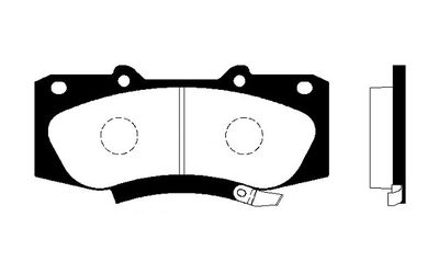 FI.BA FBP4377 Тормозные колодки и сигнализаторы для TOYOTA HILUX VII Пикап (_N1_, _N2_, _N3_) 3.0 D-4D 4WD (KUN26)