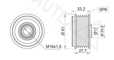 SISTEM ROATA LIBERA GENERATOR AUTEX 654293 1