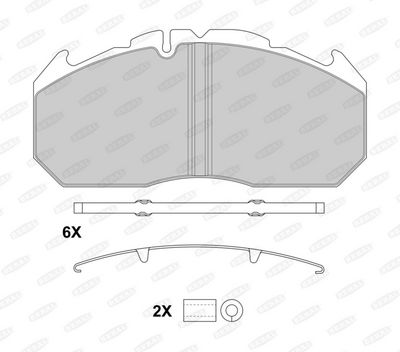 set placute frana,frana disc BERAL 2129030005