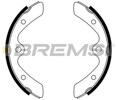 Комплект тормозных колодок BREMSI GF0906 для SUZUKI LJ80