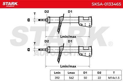 амортисьор STARK SKSA-0133465