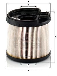 Топливный фильтр MANN-FILTER PU 922 x для CITROËN XSARA
