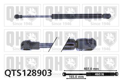 Газовая пружина, капот QUINTON HAZELL QTS128903 для VW CADDY