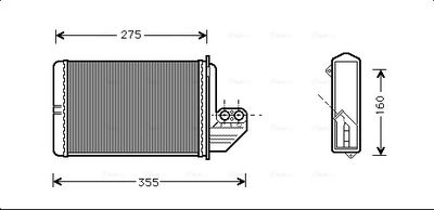 AVA QUALITY COOLING Kachelradiateur, interieurverwarming (BWA6172)