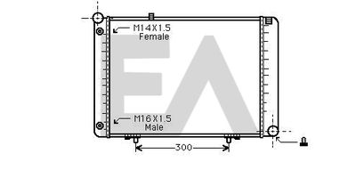 EACLIMA 31R50114 Радиатор охлаждения двигателя 