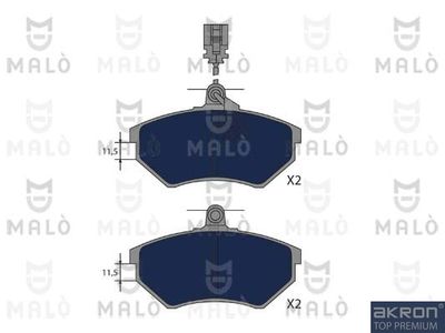 Комплект тормозных колодок, дисковый тормоз AKRON-MALÒ 1050836 для JEEP COMMANDER