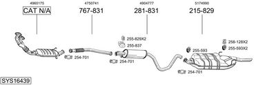Изпускателна система BOSAL SYS16439