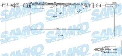 Тросик, cтояночный тормоз SAMKO C0505B для NISSAN SERENA