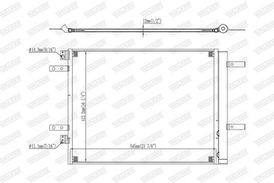 CONDENSATOR CLIMATIZARE WALKER WCD00393 7