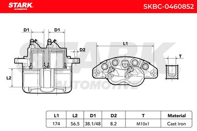 спирачен апарат STARK SKBC-0460852