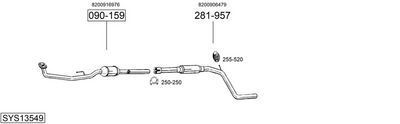 Изпускателна система BOSAL SYS13549