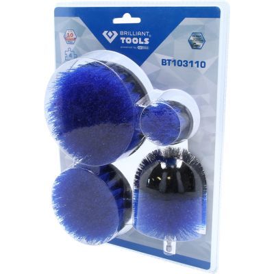 Brilliant Tools BT103110 Souprava kartáčových násad pro vrtačky, 4dílná