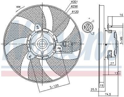 VENTILATOR RADIATOR NISSENS 85800 5