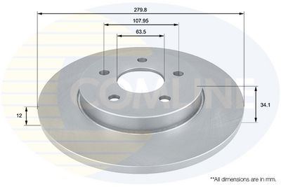 спирачен диск COMLINE ADC1219