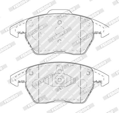 BREMSBELAGSATZ SCHEIBENBREMSE FERODO FDB5110 1