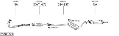 Изпускателна система BOSAL SYS21043