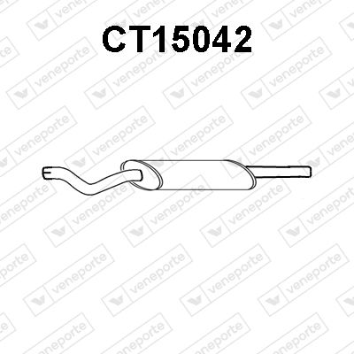 Предглушитель выхлопных газов VENEPORTE CT15042 для CITROËN CX