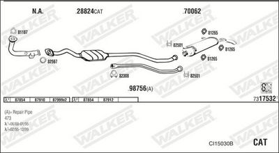 SISTEM DE ESAPAMENT WALKER CI15030B