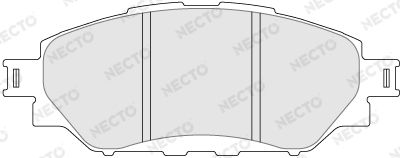 FD7736A NECTO Комплект тормозных колодок, дисковый тормоз