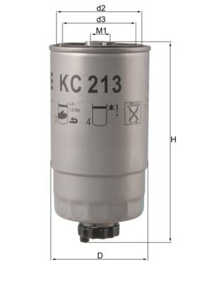 Bränslefilter KNECHT KC 213