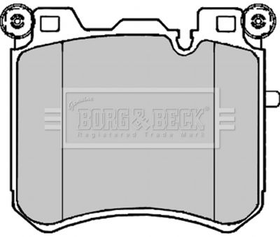 Комплект тормозных колодок, дисковый тормоз BORG & BECK BBP2223 для ROLLS-ROYCE DAWN