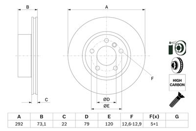 DISC FRANA BOSCH 0986479214 4