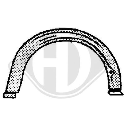 DIEDERICHS 9127031 Подкрылок  для BMW 3 (E30) 316