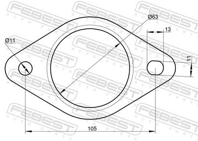 GARNITURA RACORD EVACUARE FEBEST 02492003 1