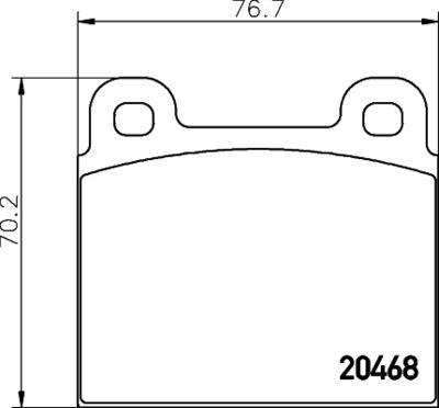 Комплект тормозных колодок, дисковый тормоз TEXTAR 2046801 для OPEL COMMODORE
