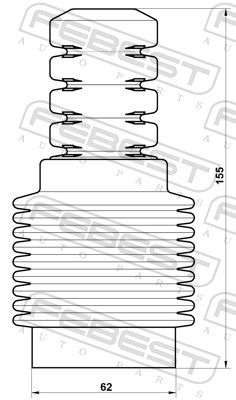 Dust Cover Kit, shock absorber RNSHB-MEGIIF-KIT