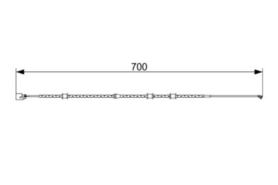 WARNKONTAKT BREMSBELAGVERSCHLEIß BOSCH 1987473554 4