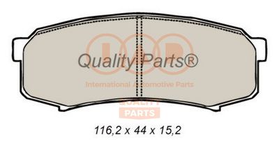Комплект тормозных колодок, дисковый тормоз IAP QUALITY PARTS 704-12029P для MITSUBISHI PAJERO