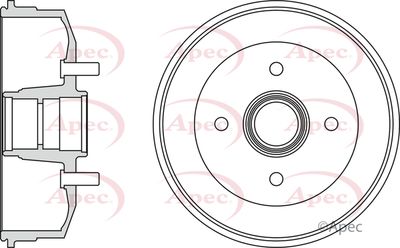 Brake Drum APEC DRM9152