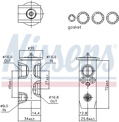 SUPAPA EXPANSIUNE CLIMA NISSENS 999552 5