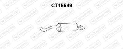 Глушитель выхлопных газов конечный VENEPORTE CT15549 для CITROËN BX