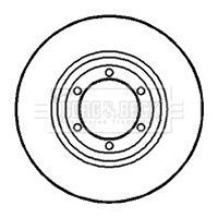 BORG & BECK BBD4921 Тормозные диски  для MITSUBISHI PAJERO (Митсубиши Пажеро)