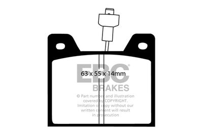 Комплект тормозных колодок, дисковый тормоз EBC Brakes DP292 для TALBOT HORIZON