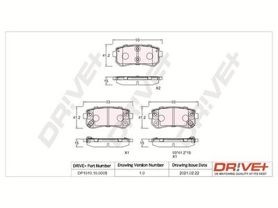 SET PLACUTE FRANA FRANA DISC Dr!ve+ DP1010100005 0